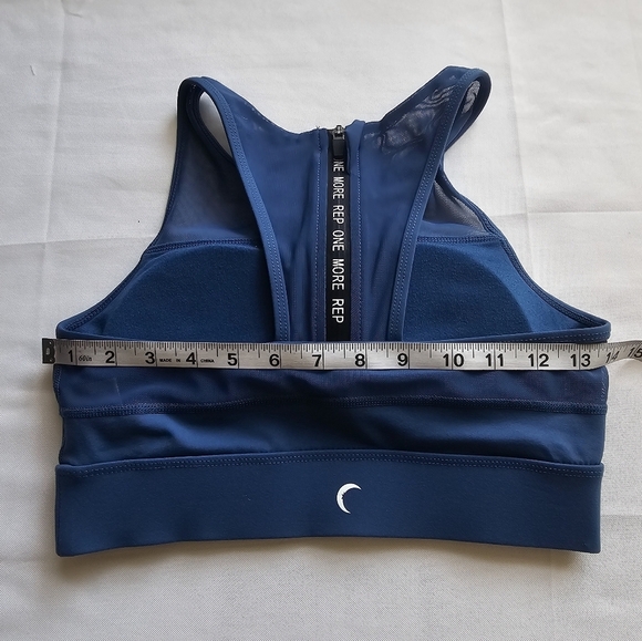 Zyia Active All-Star Sports Bra Blue Size Small Supportive Workout Running Bra - Picture 8 of 11